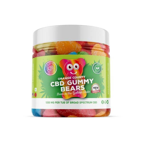 Orange County 1200mg CBD Gummy Bears – Small Pack