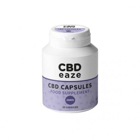 CBDeaze 200mg CBD Vegan Capsules – 20 Capsules