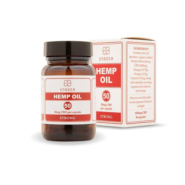 Endoca 1500mg CBD Capsules Hemp Oil – 30 Caps