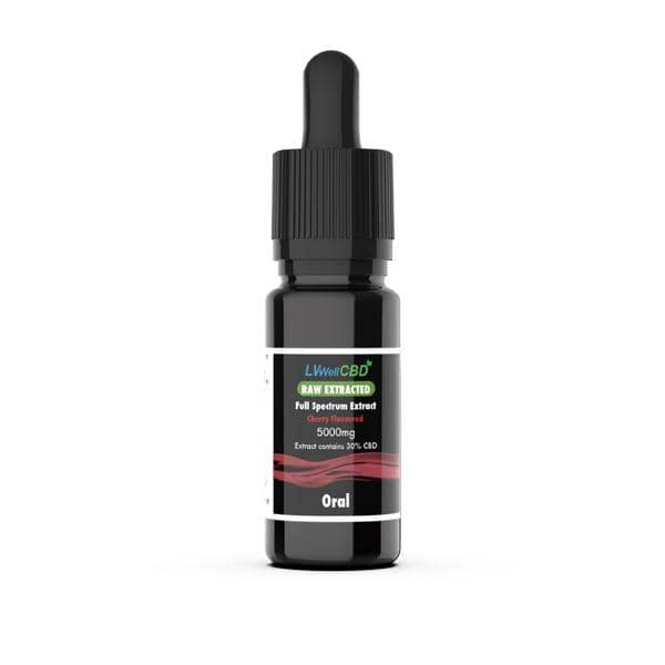 LVWell CBD 5000mg Raw Cherry Oral Drops – 10ml