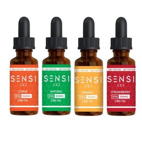 Sensi CBD 500mg CBD Broad-Spectrum Tinture Oil 30ml