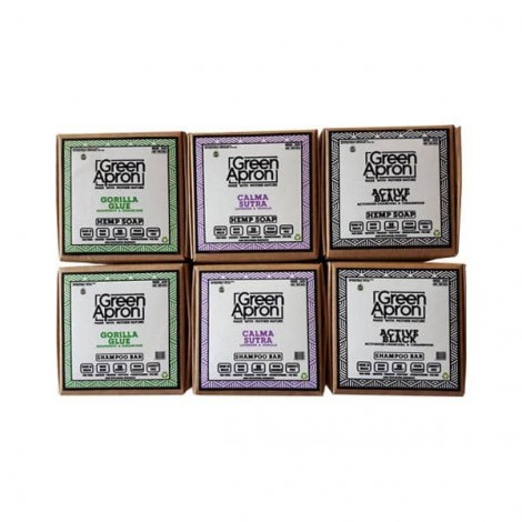 Green Apron 100mg CBD Soap & Shampoo – 6 Pack