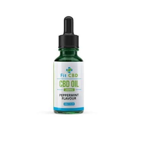 Fit CBD Tincture Oil 250mg CBD Peppermint 30ml