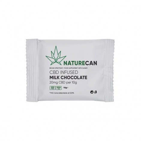 Naturecan 20mg CBD Infused Milk Chocolate 10g