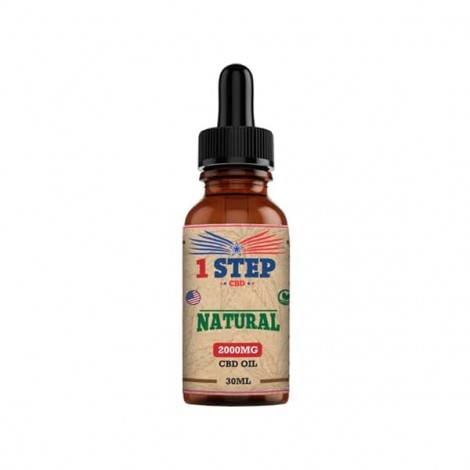 1 Step CBD 2000mg Natural Oil 30ml