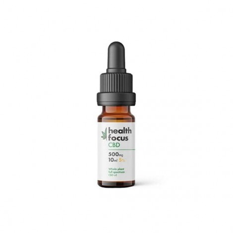 Health Focus CBD 500mg 5% Full Spectrum MCT Oil 10ml