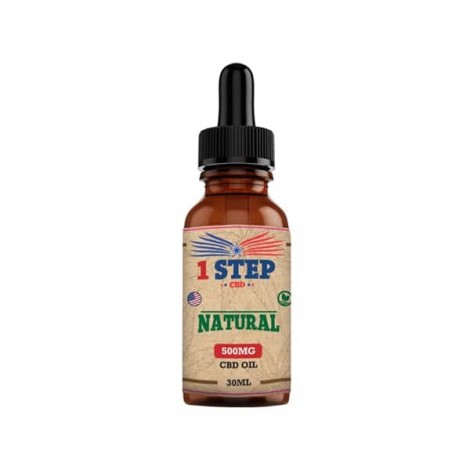 1 Step CBD 500mg Natural Oil 30ml