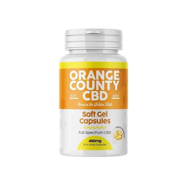 Orange County 450mg Full Spectrum CBD Capsules – 30 Caps