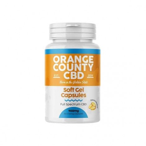 Orange County 900mg Full Spectrum CBD Capsules – 30 Caps