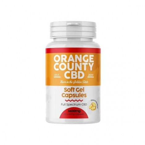 Orange County 3600mg Full Spectrum CBD Capsules – 60 Caps