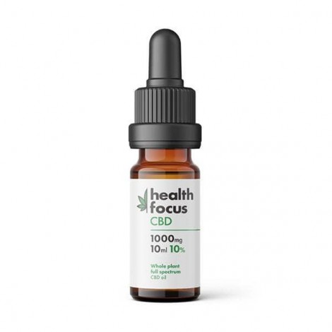 Health Focus CBD 1000mg 10% Full Spectrum MCT CBD Oil 10ml (+FREE GUMMIES!)