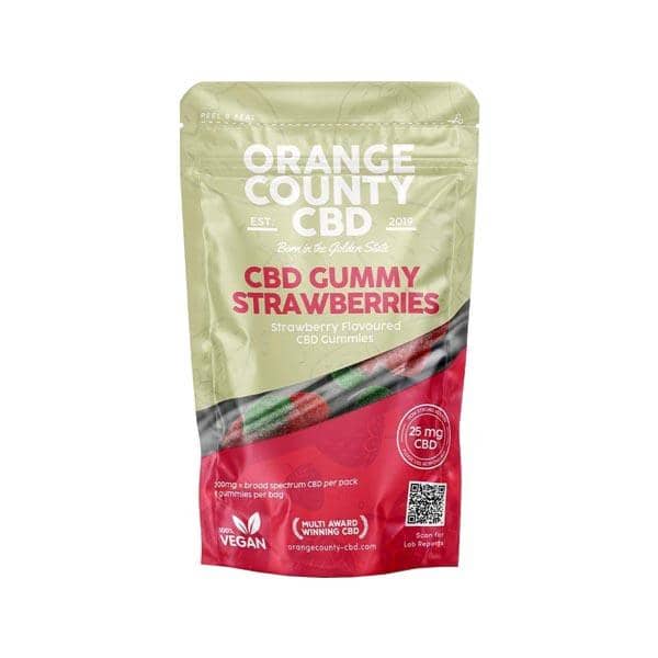 Orange County CBD 200mg Gummy Strawberries – Grab Bag