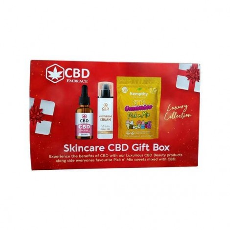 Hempthy CBD Embrace Skincare CBD Gift Box – Christmas