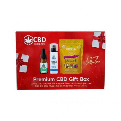 Hempthy CBD Embrace Premium CBD Gift Box – Christmas