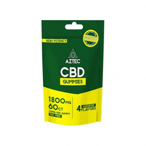 Aztec CBD Broad Spectrum 1800mg CBD Gummies – 60 Pieces