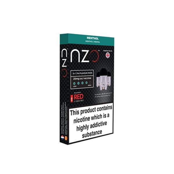 NZO 20mg Salt Cartridges with Red ...