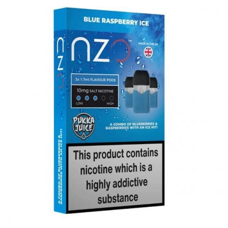 NZO 10mg Pukka Juice Salt Cartridges with Red Liquids Nic Salt (50VG/50PG)