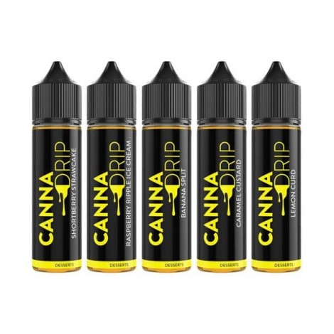 Canna Drip 1000mg CBD Desserts 50ml Shorfill 0mg (50VG/50PG)