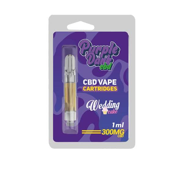 Purple Dabz CBD Vape Cartridges 300 & 600 MG – Wedding Cake