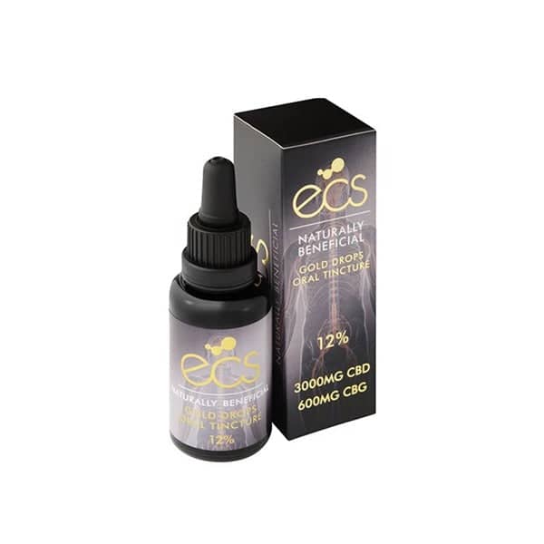 ECS Gold Drops 12% 3000mg CBD ...